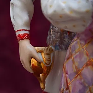 Редкость! Авторская Роспись - Фарфоровая Статуэтка «РУСЛАН И ЛЮДМИЛА» РОССИЯ ДФЗ Дулево.