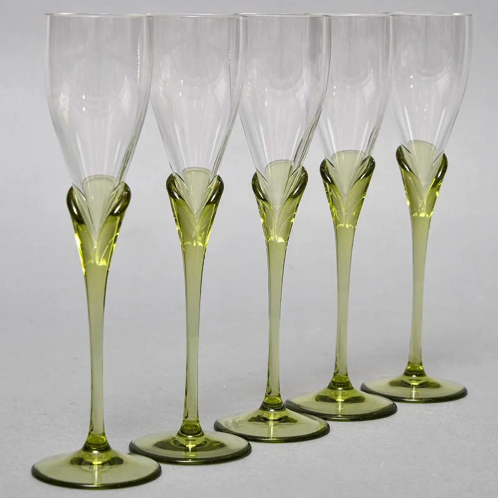 Рюмки из коллекции «Papyrus» - 5 шт., Хрусталь Rosenthal Studio Line, Германия - 1960 -1969 годы.