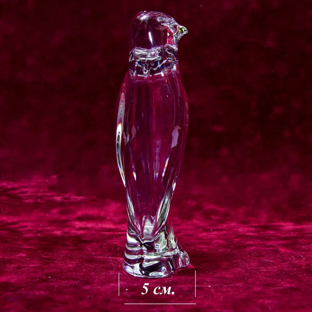 Хрустальная Статуэтка или Пресс-Папье «СОКОЛ», VAL SAINT LAMBERT, Бельгия.