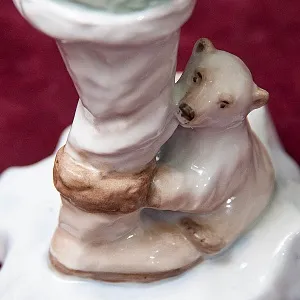 «Полярники» - Авторская Коллекционная Парная Фарфоровая Статуэтка, Дулёво Россия.