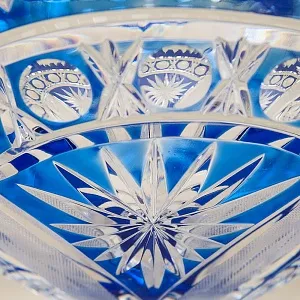 Конфетница - Фруктовница на ножке Хрусталь JOSKA BODENMAIS Германия D-28 см., 60-е гг.