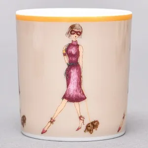 Набор из 4-х Кофейных пар «За покупками - Shopping», Limoges Medard de Noblat Франция, конец ХХ века.