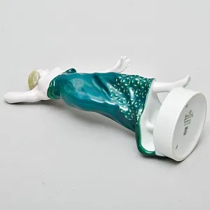 Редкость! Антикварная Фарфоровая Статуэтка «Танцовщица в зеленой юбке», ROSENTHAL Германия - 1918 год.