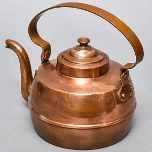Винтажный Медный Чайник на 2.3 литра, Франция, середина ХХ века. 