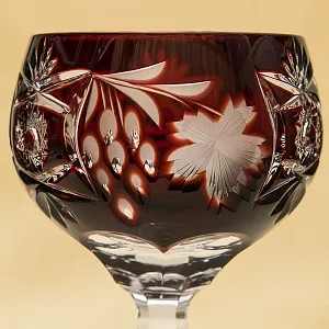 Шесть Бокалов из Цветного Хрусталя «Виноград», NACHTMANN Германия, 60 -е годы ХХ века.