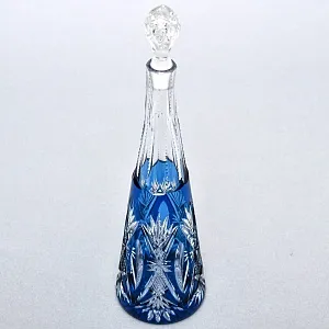 Редкость! Малый Хрустальный Графин - Штоф «Аквамарин» VAL SAINT LAMBERT Бельгия, конец 50-х гг.