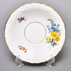 Чайный набор «Мейсенский букет» на 6 персон, Фарфор MEISSEN Германия, 1924 - 1934 годы. 