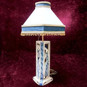 Настольная Электрическая Лампа - Светильник «Три Грации» АРТ-Деко Бельгия - 60гг.