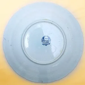 Декоративная Фарфоровая Тарелка - Блюдо «Первый лёд» Голландия DELFTs . d - 40 см.