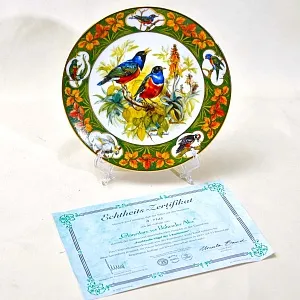 Редкость! Коллекционная Тарелка «Скворцы» Фарфор, Hause Schirnding, Германия - 1994 год.