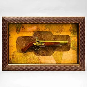 Настенное Коллекционное Панно - Картина - Макет «Старинный Пистоль», Испания...