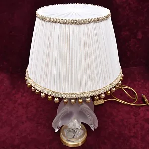 Электрическая Настольная Лампа - Светильник «ARIANE»,  Хрусталь Laligue Франция.