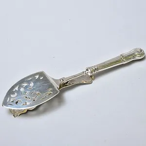 Антикварная Лопатка с фиксатором для подачи готовых блюд, SHEFFIELD Англия, первая половина ХХ века.