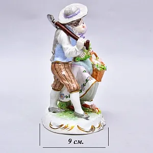 Коллекционная Фарфоровая статуэтка «Маленькие Садовники», SITZENDORF Германия, середина ХХ века.