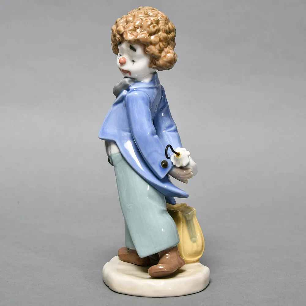 Коллекционная Фарфоровая статуэтка «Клоун с зонтиком», NAO by Lladro (Ллядро) Испания.