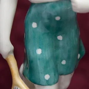 РЕДКОСТЬ!! Фарфоровая Статуэтка «Бадминтонистка», ЛФЗ СССР - 1955 год.