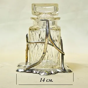 Винтажная Хрустальная Емкость - Банка с крышкой, Walker&Hall. Англия, SHEFFIELD.