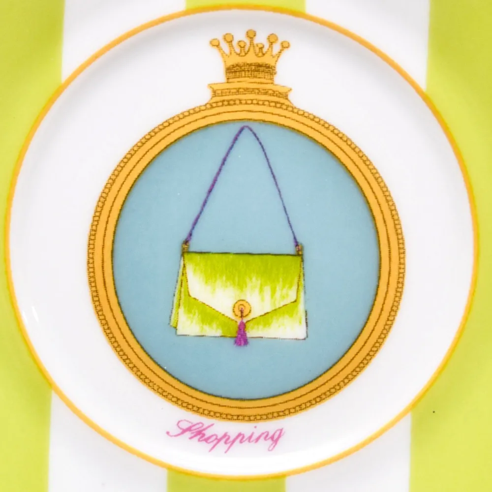 Набор из 4-х Кофейных пар «За покупками - Shopping», Limoges Medard de Noblat Франция, конец ХХ века.