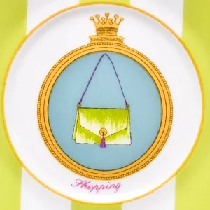 Набор из 4-х Кофейных пар «За покупками - Shopping», Limoges Medard de Noblat Франция, конец ХХ века.