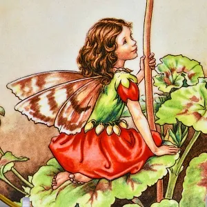 Коллекционная Фарфоровая Тарелка - Блюдо «Фея Герани», Wedgwood Англия - 1989 год. 