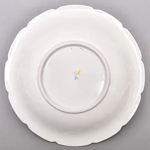 Коллекционное Фарфоровое Блюдо «Букет с розой», MEISSEN Германия, первая половина ХХ века. 