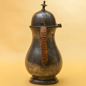 Небольшого размера Антикварный Оловянный Кофейник на 0,6 литра. Бельгия, ХIХ век.