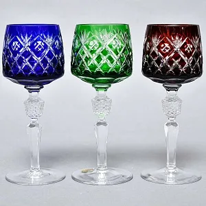 Набор Бокалы для вина 6 -ть штук серия «BRISTOL» Хрусталь, NACHTMANN Германия, 70 -е годы ХХ века.