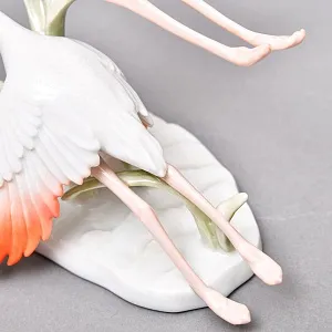 Редкая! Коллекционная статуэтка «Птицы. Два Фламинго в полете», Фарфор ROSENTHAL Германия, 1974 - 1982 годы. 