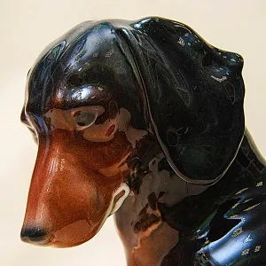 Редкость!!! Фарфоровая Статуэтка «Собака - Такса», Карл Энс / Karl Ens Германия, 30-е гг.