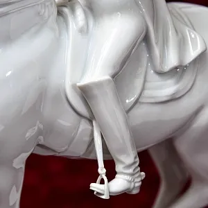 Редкая! Коллекционная Фарфоровая статуэтка «РЫСЬ», Wiener Porzellanmanufaktur Augarten, Австрия, середина ХХ века.