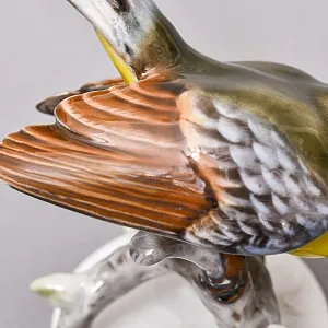 Коллекционная Фарфоровая статуэтка «Птица. Большая синица», ROSENTHAL Германия, 60-е годы ХХ века. 