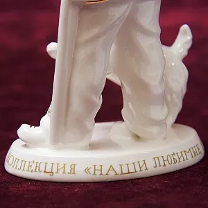 «Карандаш и Клякса» - Авторская Коллекционная Фарфоровая Статуэтка Клоун, Россия.