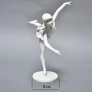 Редкая! Статуэтка «Фигуристка - Танец на льду», Бисквитный фарфор Kaiser, Германия -1979 год.