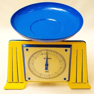 Винтажные Бытовые Кухонные Механические весы на 10 кг., EFFEM Швеция - 1980 год.