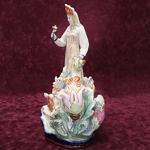 Большая Коллекционная Фарфоровая статуэтка «Хозяйка Медной горы»,СССР Дулево - 1957 год.