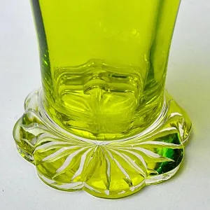 Антикварный Набор Хрустальный Графин и  6 -ть Бокалов для Вина, Val Saint Lambert, Бельгия 30 -е годы ХХ века. 