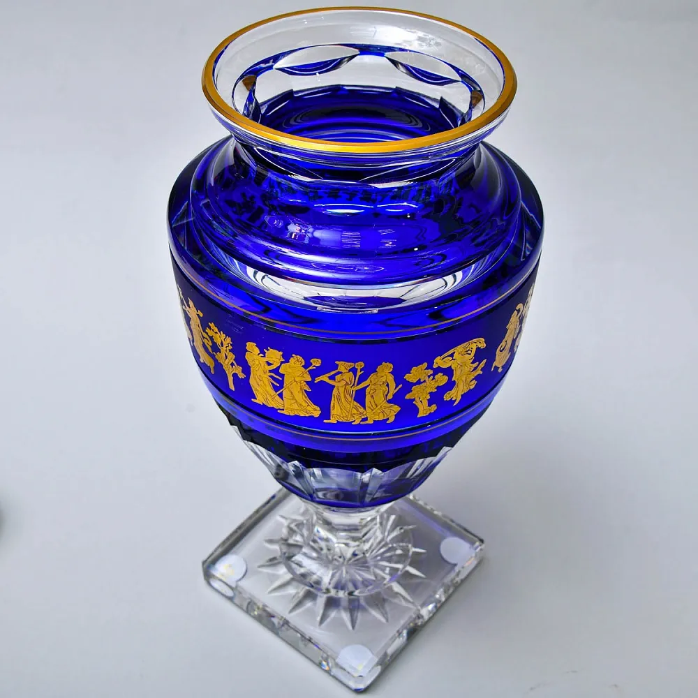 Большая Авторская Коллекционная Ваза «Jupiter. Dance De Flore»,  хрусталь VAL SAINT LAMBERT Бельгия.