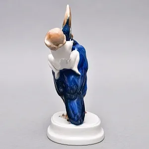 Редкость! Антикварная Фарфоровая статуэтка «Мальчик на тукане», ROSENTHAL Германия - 1919 год.