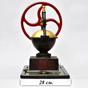 Большая Антикварная Чугунная Ручная Механическая Кофемолка ELMA, Франция начало ХХ века.