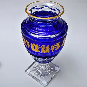 Большая Авторская Коллекционная Ваза «Jupiter. Dance De Flore»,  хрусталь VAL SAINT LAMBERT Бельгия.