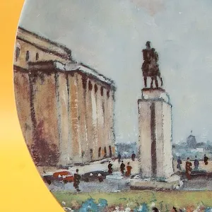  Коллекционная Тарелка «Париж - Эйфелевая Башня» Фарфор, Лимож, Limoges, Франция.