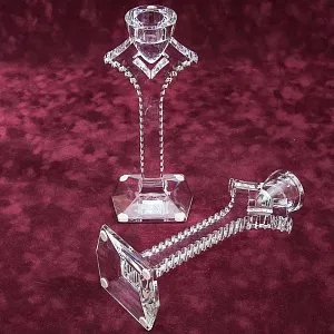 Пара Хрустальных Подсвечников БАККАРА / BACCARAT, Фрация, 70 -е годы ХХ века.