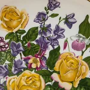Коллекционная Тарелка «ЦВЕТЫ ИЮНЯ» Фарфор, WEDGWOOD, Англия -1978 год.