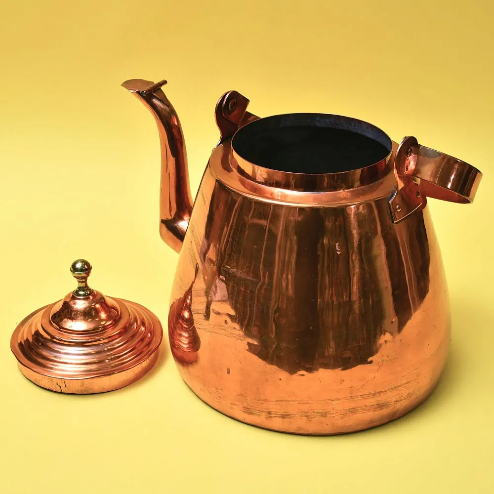 Большой Антикварный Медный Чайник на 12 литров. Германия начало ХХ века.