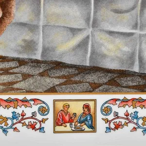 Редкость! Фарфоровая Картина - Пласт «ТРАКТИРЩИК», DÉCORS DE PARIS Франция, вторая половина ХХ века.