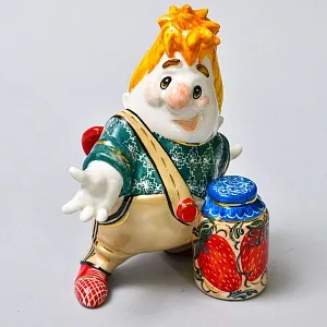 Авторская Коллекционная Фарфоровая Статуэтка «КАРЛСОН», Россия.