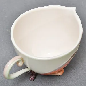 Авторский Фарфоровый Чайный сервиз «Бабочки и стрекозы» на 4 персоны, Franz Collection Тайвань.