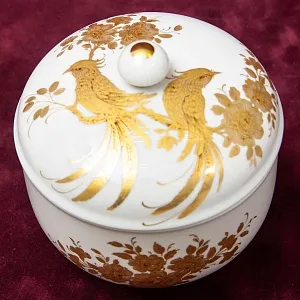 Редкая Авторская Фарфоровая Шкатулка «Райские птицы». KAISER, Германия -1970 год.