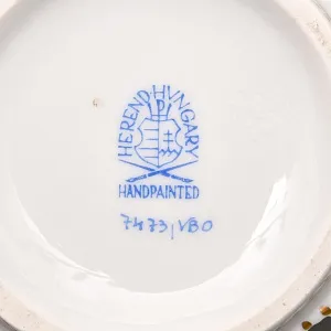 Фарфоровая Сухарница - Конфетница «Королева Виктория», HEREND Венгрия, вторая половина ХХ века.