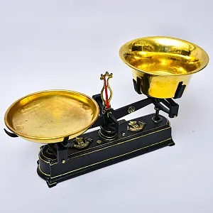 Старинные Антикварные Кухонные весы Leipzig - Hugo Schneider. Германия начало ХХ века!